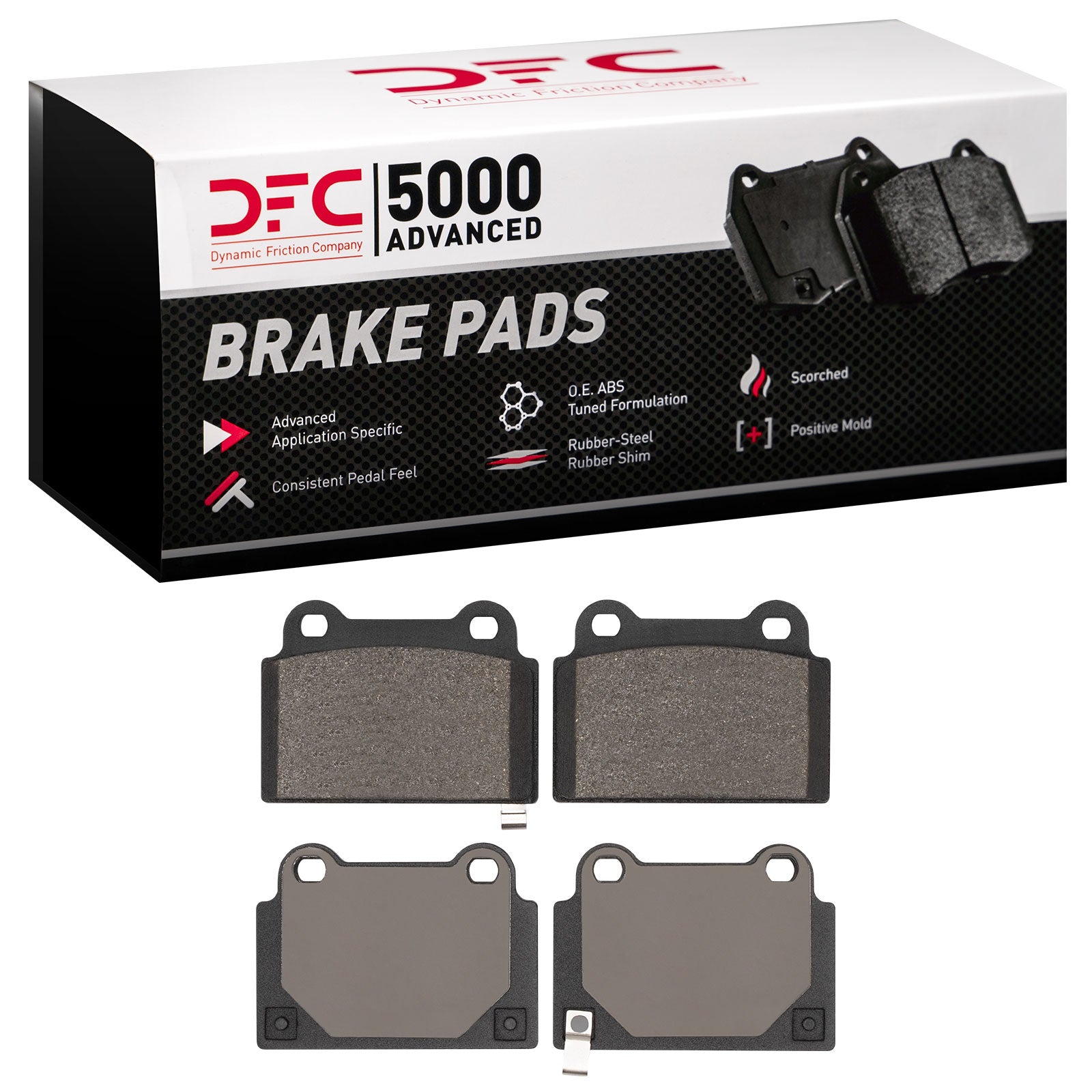 DFC 5000 Advanced Low Metallic Rear Brake Pads | 2008-2015 Mitsubishi Evo X (1551-1368-00)