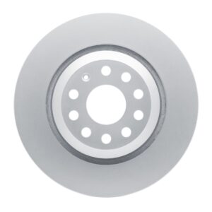R1 Concepts Rear Drilled & Slotted Carbon Coated Brake Rotor Set | 2015-2019 VW Golf R (WBPN1-74024)