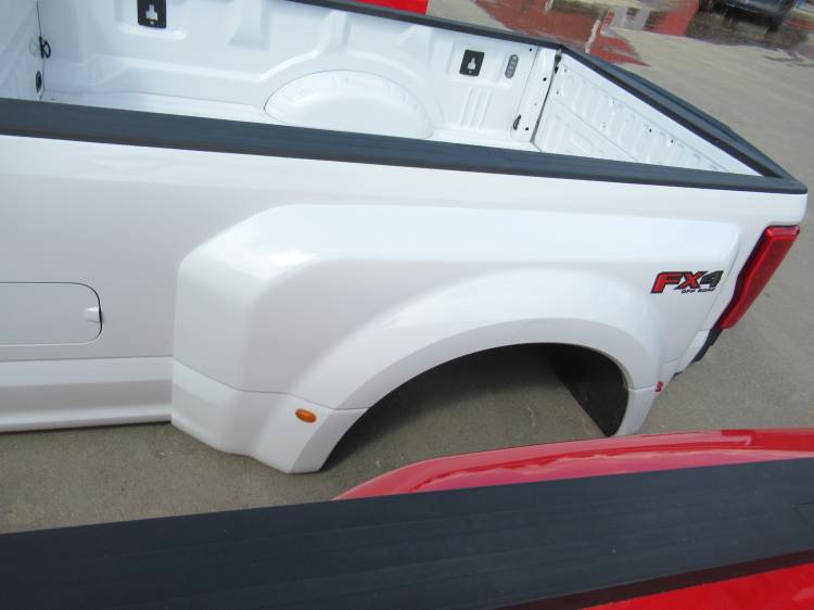 17-19 Ford F-250/F-350 Super Duty White 8ft Long Dually Bed Truck Bed - Image 6
