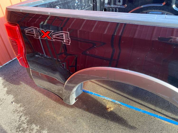 20-22 Ford F-250/F-350 Super Duty Black/Brown 8ft Long Bed Truck Bed - Image 3